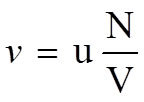 Frequency of Collisions Equation