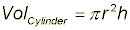 Volume of a Cylinder