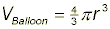 Balloon Volume