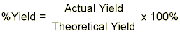 Percent Yield