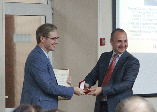 FSU chemist receives prestigious Markovnikov Medal, honorable professorship