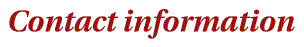 Contact information